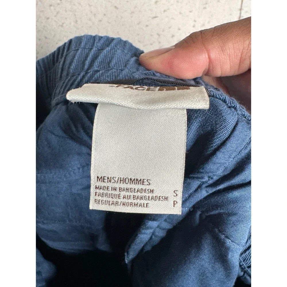 The North Face Mens Blue Elastic Waist Cargo Pull On Pants Small 8069